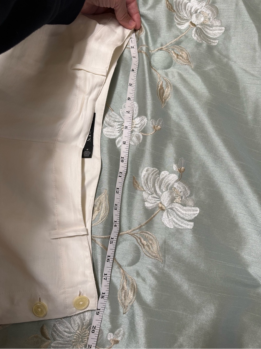 Ralph Lauren white High-Rise Wide-Leg Linen Pants - Picture 9 of 10